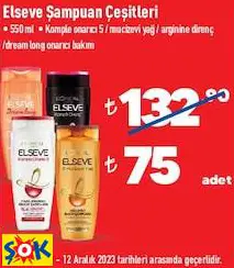 ELSEVE ŞAMPUAN ÇEŞİTLERİ • 550 ML